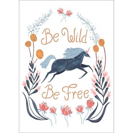 Amber Lotus Publishing - Be Wild Greeting Card