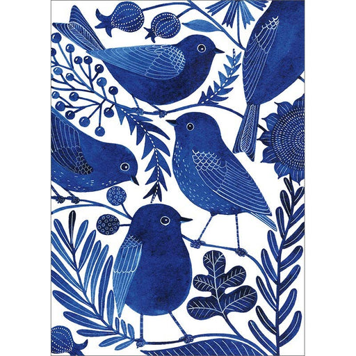 Blue Birds Greeting Card 