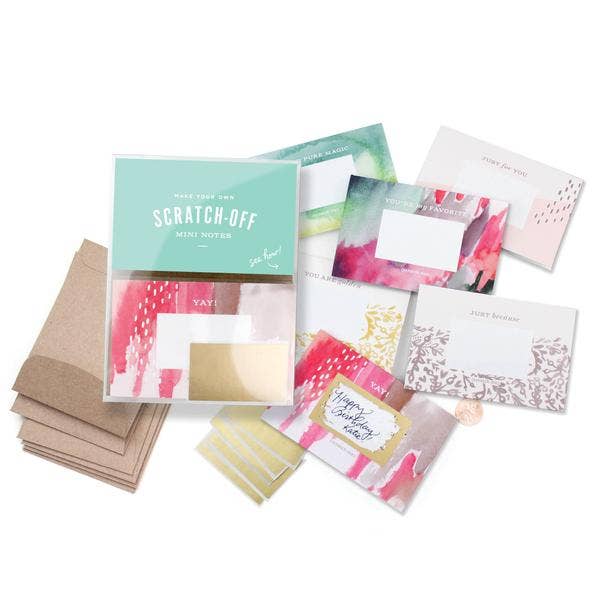Scratch-off Mini Notes Set - Brushy | Inklings Paperie