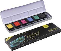 Finetec Premium Artist Pearlescent Watercolor Paint 6 Color Set Flip-Flop -  The Art Store/Commercial Art Supply