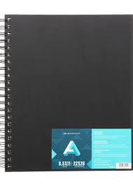 Art Alternatives Hardbound Sketchbook, Black - Art Department LLC