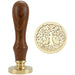 Wax Seal Stamps with Solid Wood Handle and Brass Head