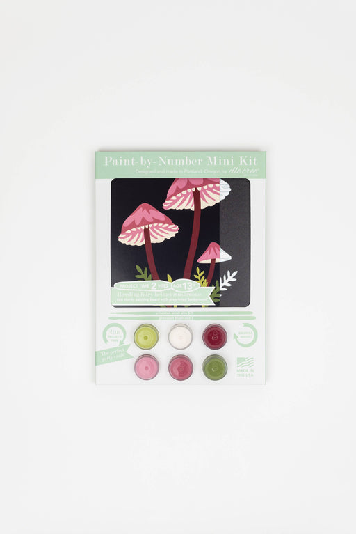 Elle Crée Mini Paint-by-Number Kits, mushroom