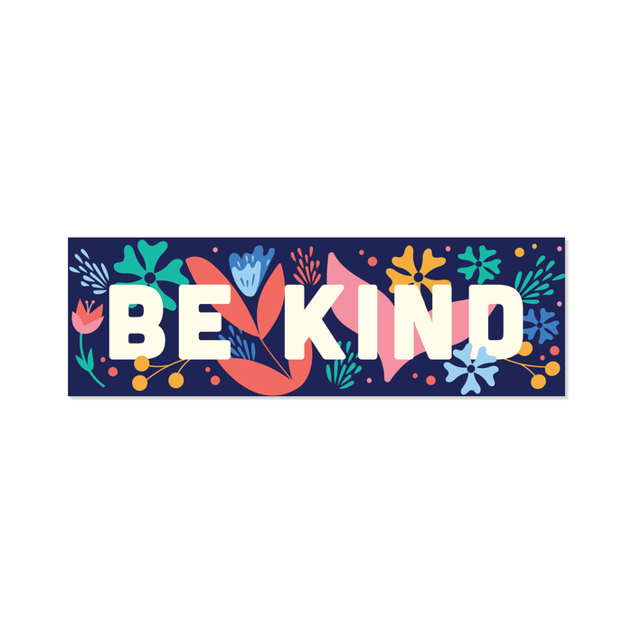 Be Kind Floral - Vinyl Sticker