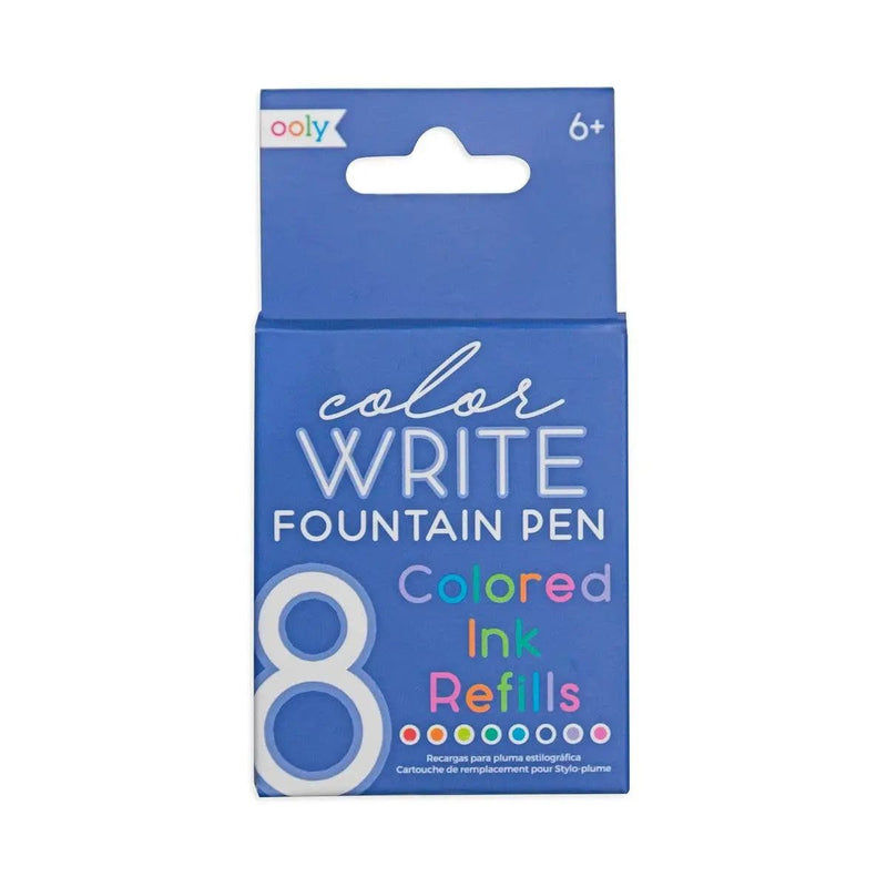 Color Write Fountain Pens Colored Ink Refills - Art Department LLC
