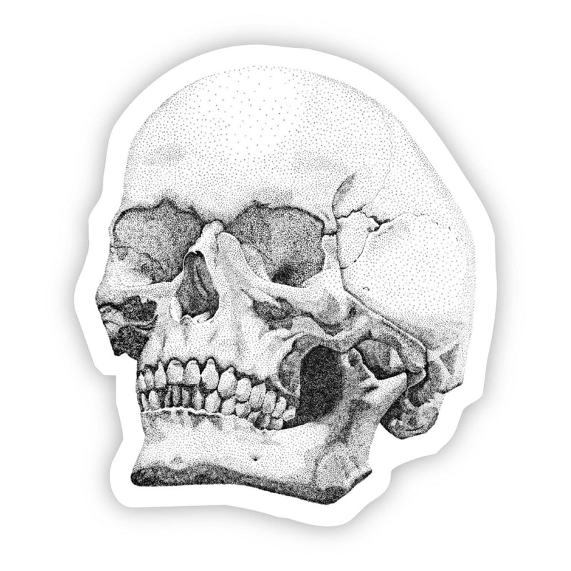 Skull Sticker (Black and White) - Art Department LLC