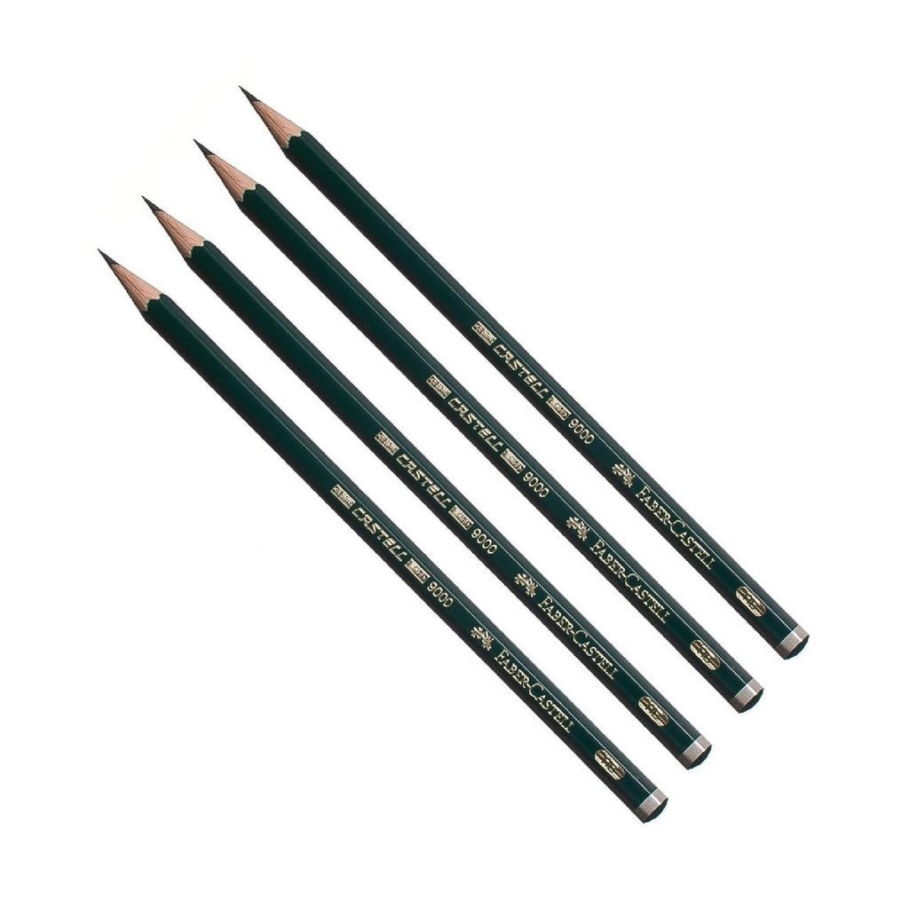 Faber-Castell 9000 Graphite Pencils - 3 Piece Set