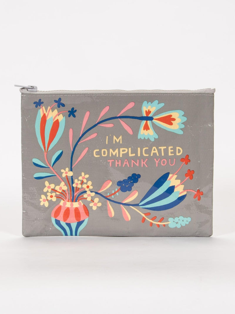 Blue Q Zipper Pouch - Art Department LLC