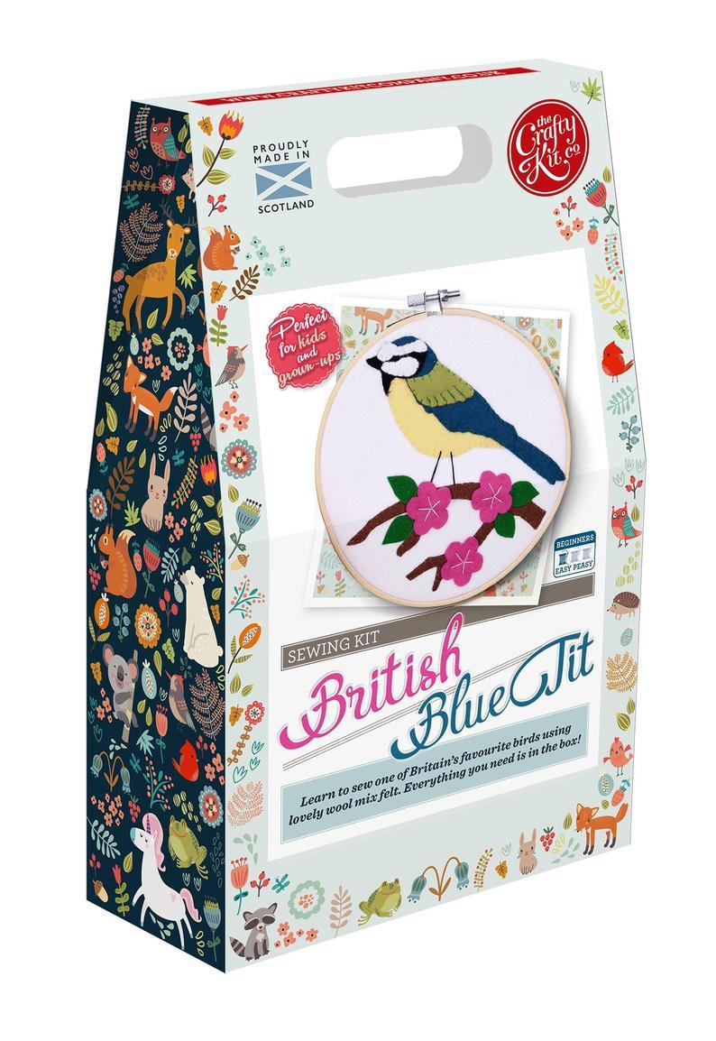 Blue Tit Felt Applique Kit - Art Department LLC