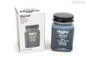 Higgins Eternal Waterproof Black Ink - 2 oz. Bottle - Art Department LLC