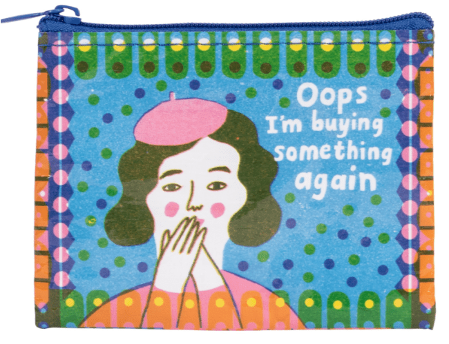 Blue Q Coin Purse - Art Department LLC