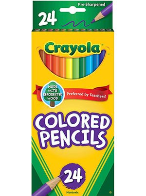 Crayola 24 Count Pre-Sharpened Colored Pencils - Art Department LLC