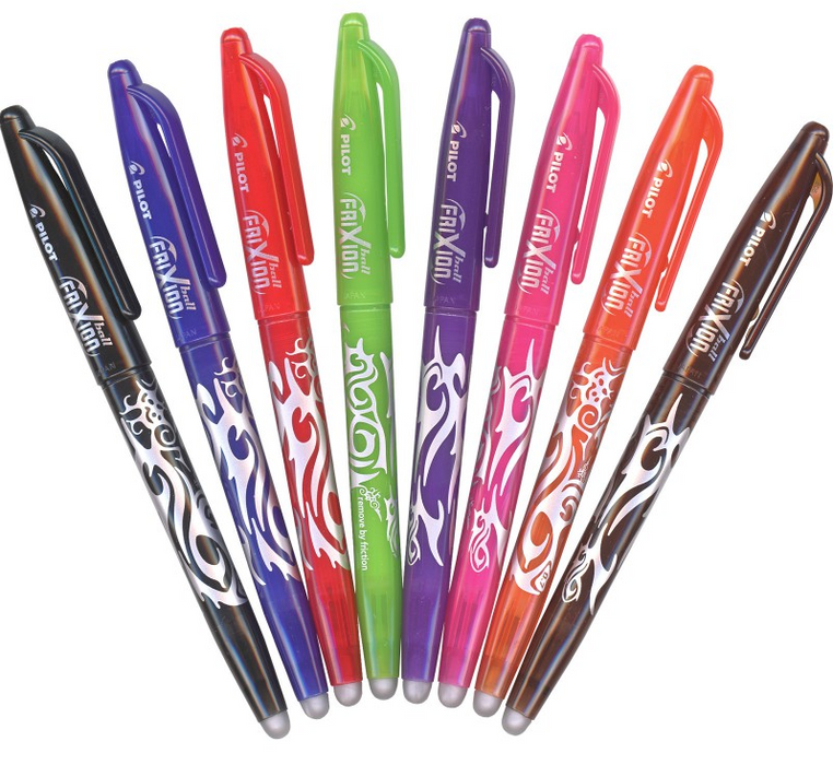 Frixion Ball Erasable Gel Ink Pen Set of 8