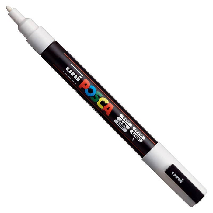 Posca White Acrylic Paint Marker (3m Fine)– Let's Make Art