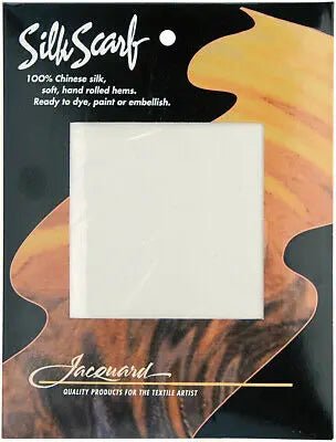 Jacquard Blank Silk Scarves - Art Department LLC
