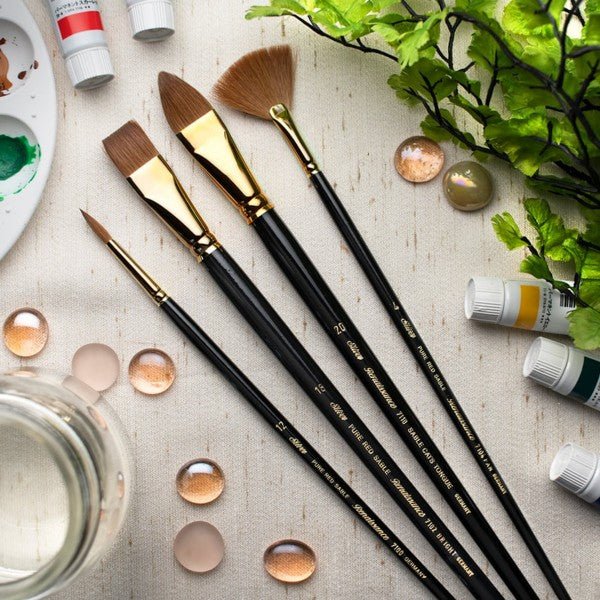 Renaissance Silver Brush Long Handle Oil & Acrylic Brushes - Art Department LLC