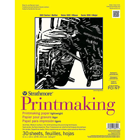 Strathmore 300 Lightweight Printmaking Paper Pad - 40 Sheets, 8