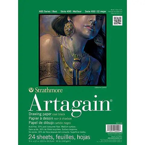 Strathmore Artagain Drawing Paper Coal Black - Art Department LLC