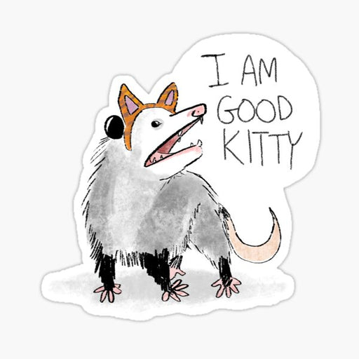 "I AM GOOD KITTY" sticker | Lindsay Scanlan