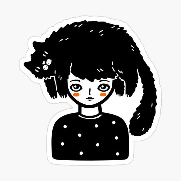 Cat Hair Sticker | Designed by Obinsun