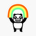 Panda Found A Rainbow Sticker | Designed by Obinsun
