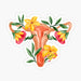 Floral Uterus and Ovaries Woman Reproductive System Sticker | buko