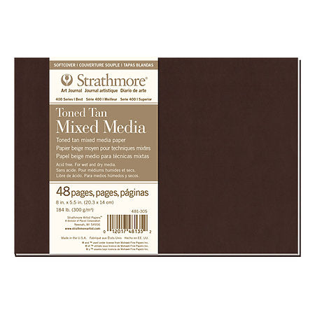 Strathmore 400 Series Toned Gray Mixed Media Softcover Art Journal 7.75x9.75