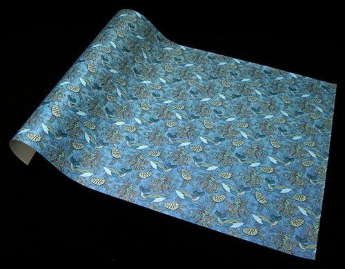 Black Ink Handmade Screenprinted Decorative Paper - Art Department LLC