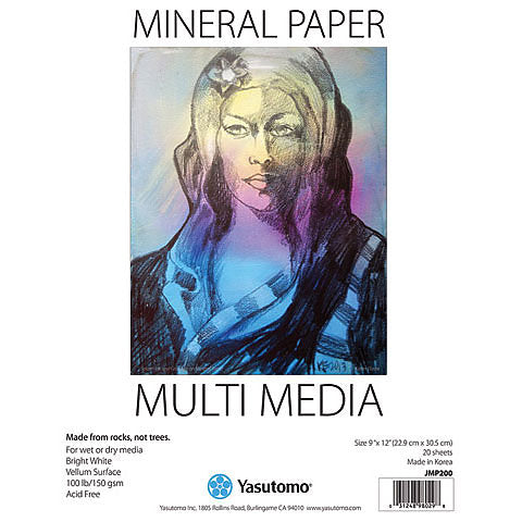 Mixed Media Mineral Paper 100lb | YasutomoMixed Media Mineral Paper 100lb