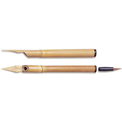 TP235 Combination Bamboo Pen and Brush | Yasutomo
